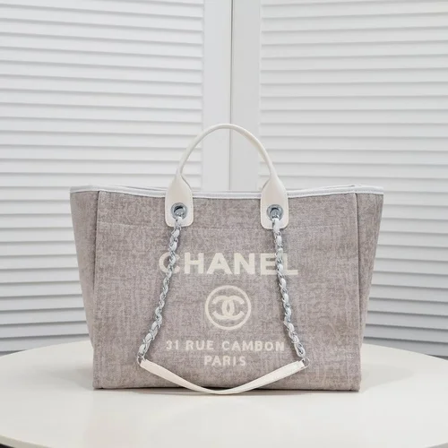 11 Chanel Large Shopping Tote Bag Women Luxury Canvas Designer