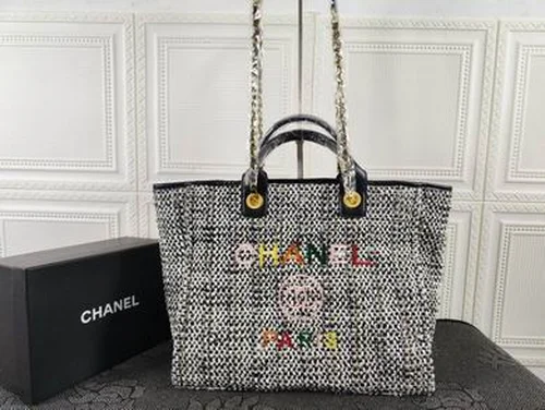 11 Chanel Large Shopping Tote Bag Women Luxury Canvas Designer