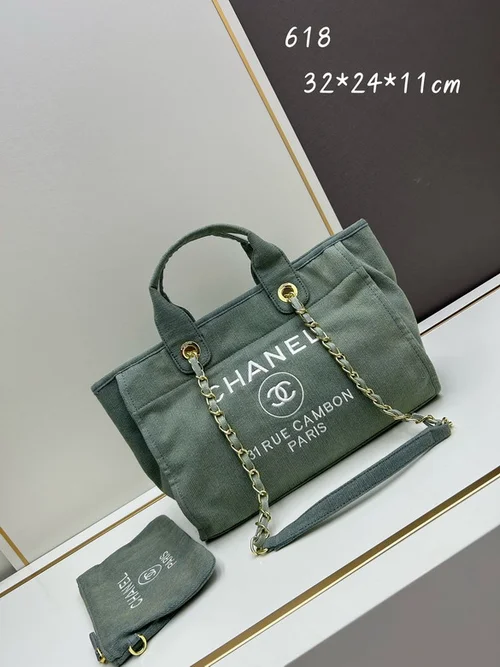 11 Chanel Large Shopping Tote Bag Women Luxury Canvas Designer