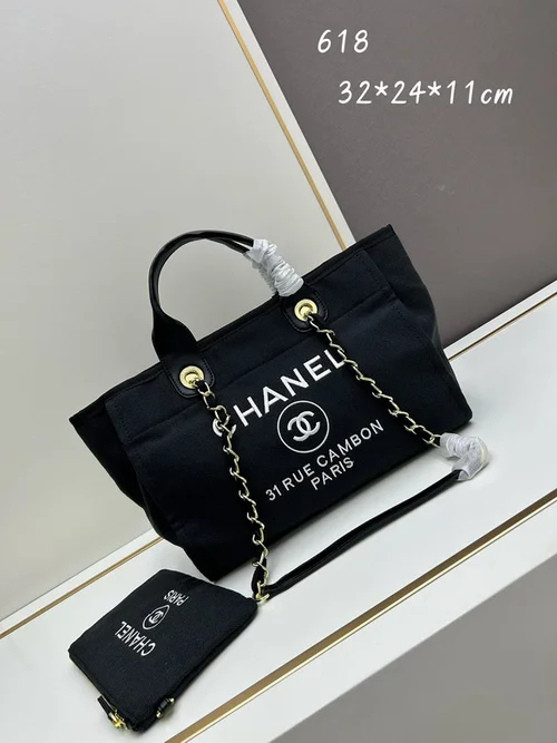 11 Chanel Large Shopping Tote Bag Women Luxury Canvas Designer