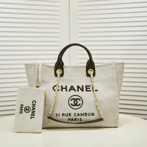 11 Chanel Large Shopping Tote Bag Women Luxury Canvas Designer