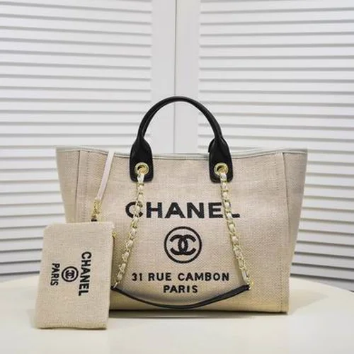 11 Chanel Large Shopping Tote Bag Women Luxury Canvas Designer