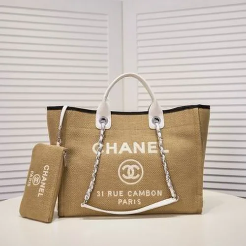 11 Chanel Large Shopping Tote Bag Women Luxury Canvas Designer