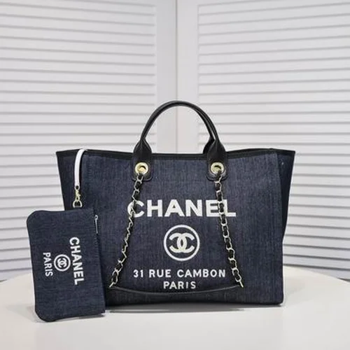 11 Chanel Large Shopping Tote Bag Women Luxury Canvas Designer