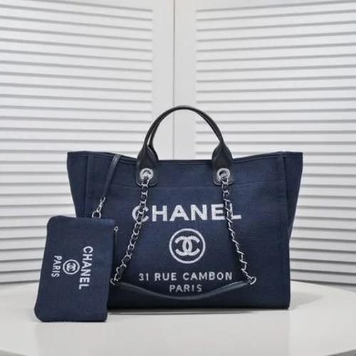 11 Chanel Large Shopping Tote Bag Women Luxury Canvas Designer