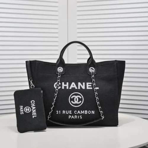 11 Chanel Large Shopping Tote Bag Women Luxury Canvas Designer