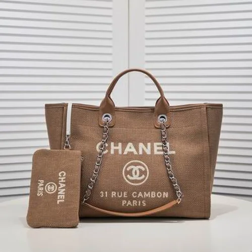11 Chanel Large Shopping Tote Bag Women Luxury Canvas Designer