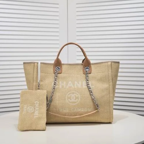 11 Chanel Large Shopping Tote Bag Women Luxury Canvas Designer