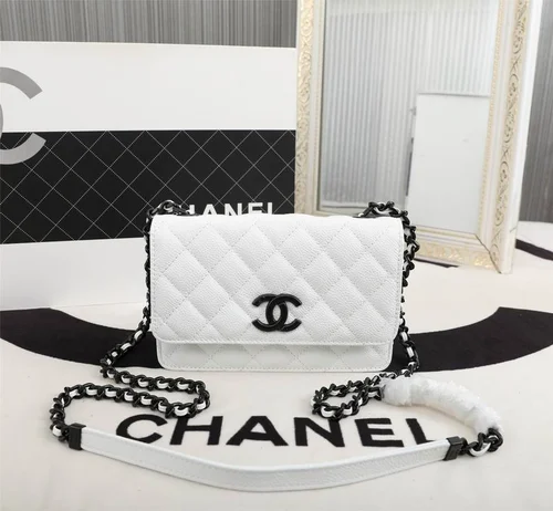 11 Chanel Wallet On Chain WOC Women Luxury Caviar Leather