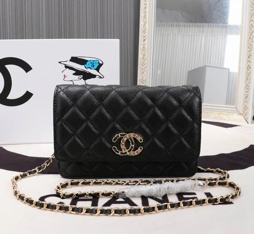 11 Chanel Wallet On Chain WOC Women Luxury Caviar Leather