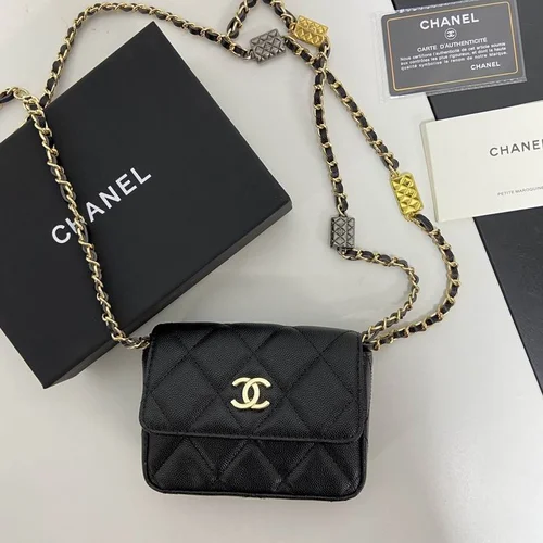 11 Chanel Wallet On Chain WOC Women Luxury Caviar Leather