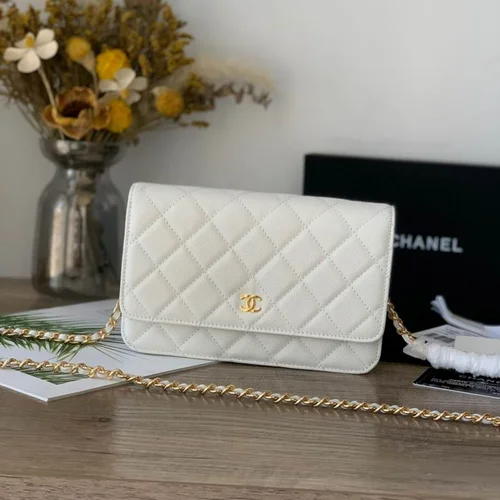 11 Chanel Wallet On Chain WOC Women Luxury Caviar Leather