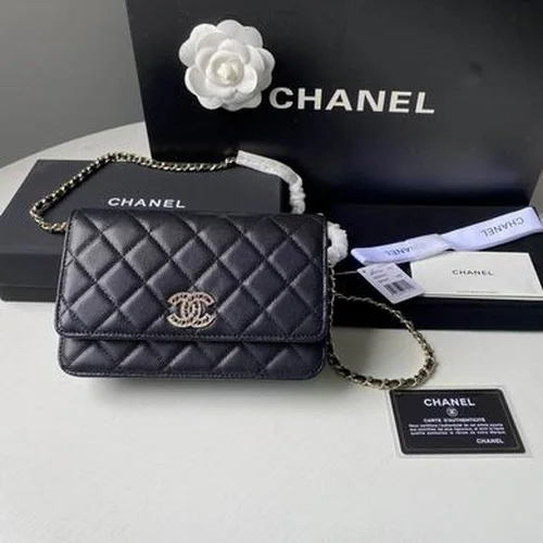 11 Chanel Wallet On Chain WOC Women Luxury Caviar Leather