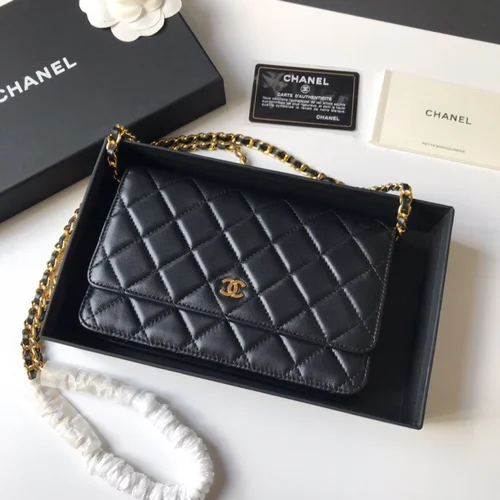 11 Chanel Wallet On Chain WOC Women Luxury Caviar Leather