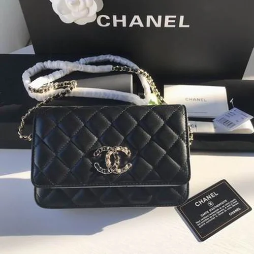 11 Chanel Wallet On Chain WOC Women Luxury Caviar Leather