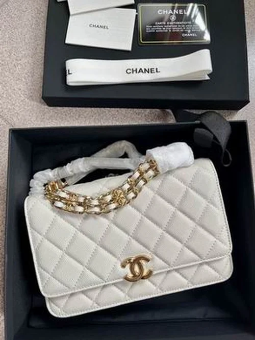11 Chanel Wallet On Chain WOC Women Luxury Caviar Leather