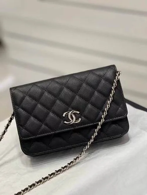11 Chanel Wallet On Chain WOC Women Luxury Caviar Leather