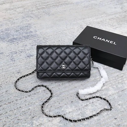 11 Chanel Wallet On Chain WOC Women Luxury Caviar Leather