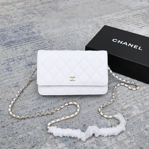 11 Chanel Wallet On Chain WOC Women Luxury Caviar Leather