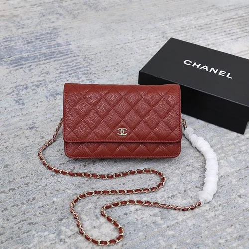 11 Chanel Wallet On Chain WOC Women Luxury Caviar Leather
