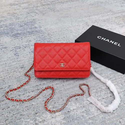 11 Chanel Wallet On Chain WOC Women Luxury Caviar Leather