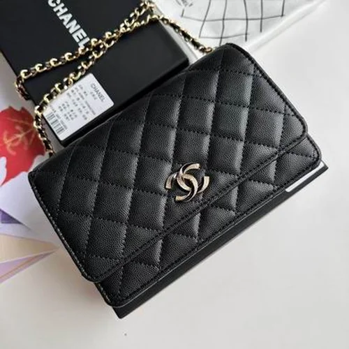 11 Chanel Wallet On Chain WOC Women Luxury Caviar Leather