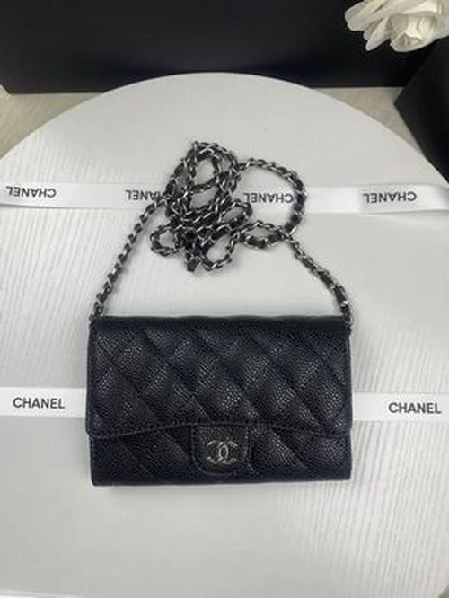 11 Chanel Wallet On Chain WOC Women Luxury Caviar Leather