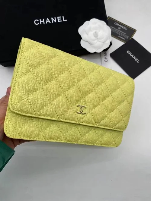 11 Chanel Wallet On Chain WOC Women Luxury Caviar Leather