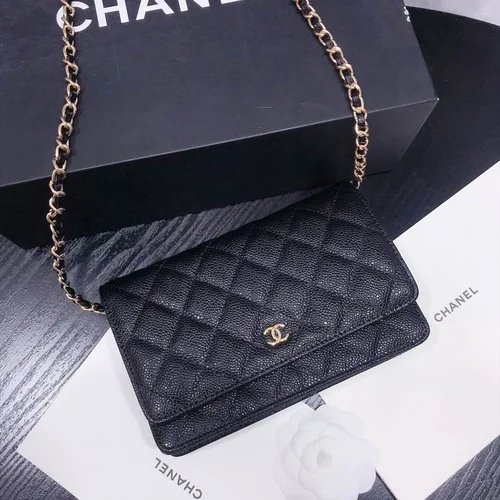 11 Chanel Wallet On Chain WOC Women Luxury Caviar Leather