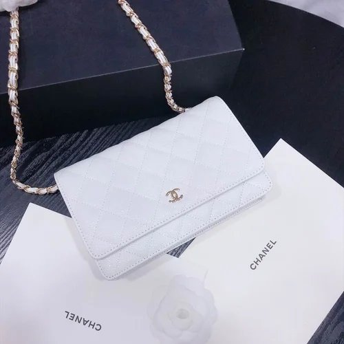 11 Chanel Wallet On Chain WOC Women Luxury Caviar Leather