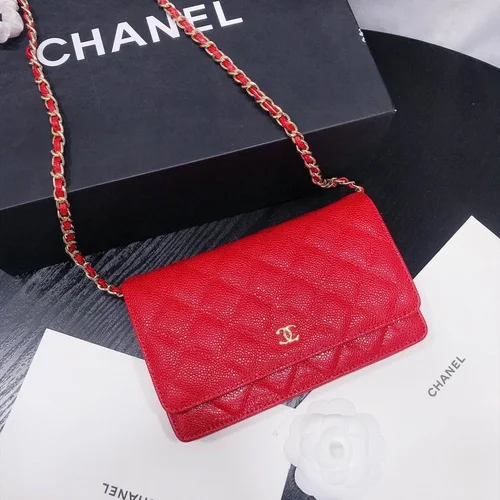 11 Chanel Wallet On Chain WOC Women Luxury Caviar Leather