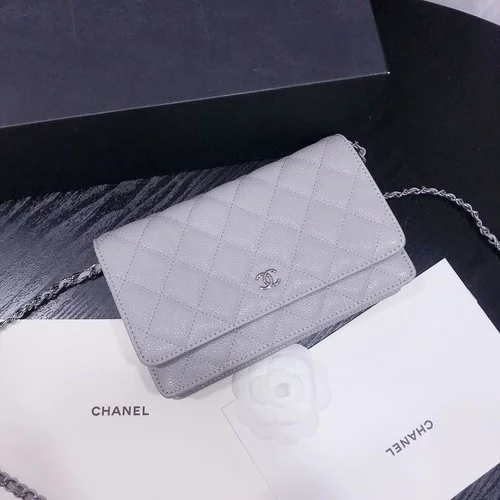 11 Chanel Wallet On Chain WOC Women Luxury Caviar Leather