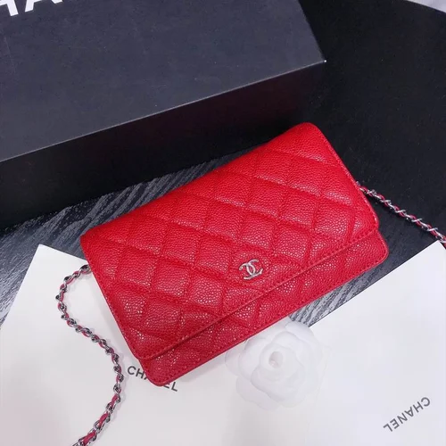 11 Chanel Wallet On Chain WOC Women Luxury Caviar Leather