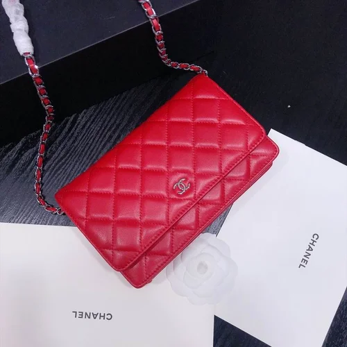 11 Chanel Wallet On Chain WOC Women Luxury Caviar Leather