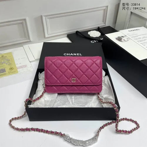11 Chanel Wallet On Chain WOC Women Luxury Caviar Leather