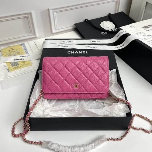 11 Chanel Wallet On Chain WOC Women Luxury Caviar Leather
