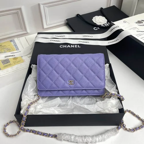 11 Chanel Wallet On Chain WOC Women Luxury Caviar Leather