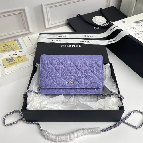 11 Chanel Wallet On Chain WOC Women Luxury Caviar Leather