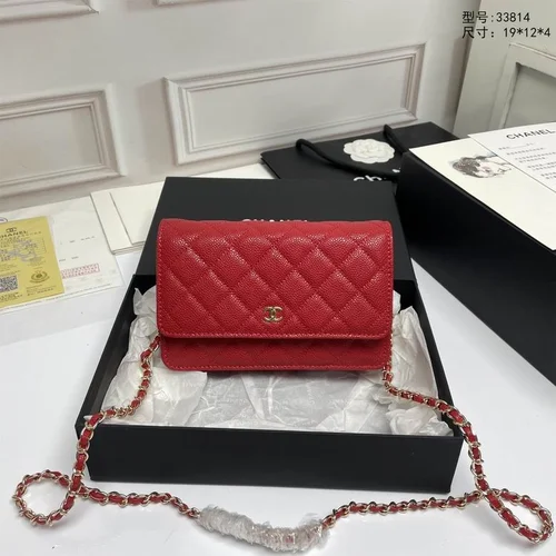 11 Chanel Wallet On Chain WOC Women Luxury Caviar Leather