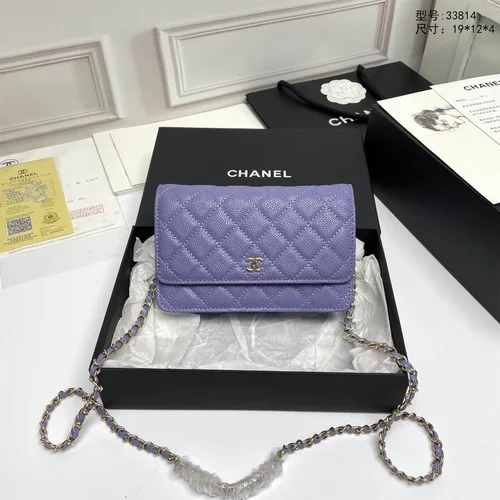 11 Chanel Wallet On Chain WOC Women Luxury Caviar Leather