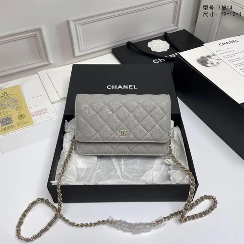 11 Chanel Wallet On Chain WOC Women Luxury Caviar Leather