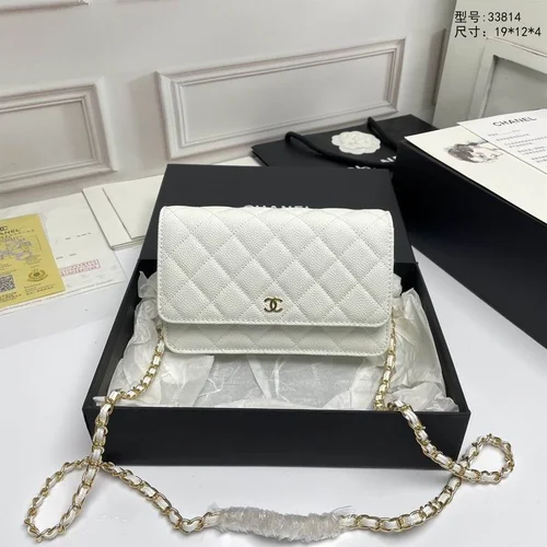 11 Chanel Wallet On Chain WOC Women Luxury Caviar Leather