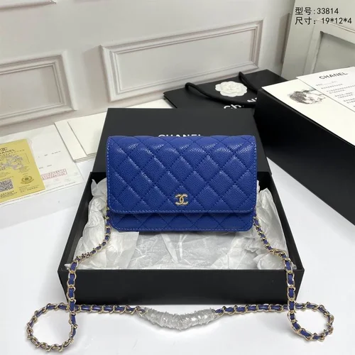 11 Chanel Wallet On Chain WOC Women Luxury Caviar Leather