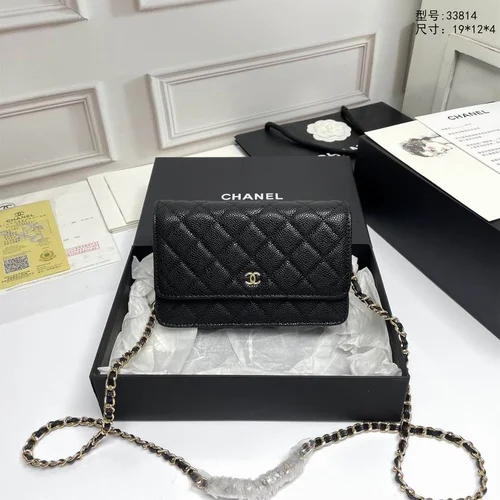 11 Chanel Wallet On Chain WOC Women Luxury Caviar Leather