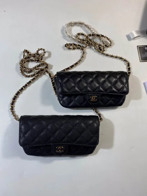11 Chanel Wallet On Chain WOC Women Luxury Caviar Leather