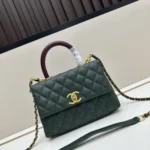 11 Chanel Top Handle Flap Bag Women Luxury Quilted Leather