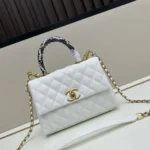 11 Chanel Top Handle Flap Bag Women Luxury Quilted Leather
