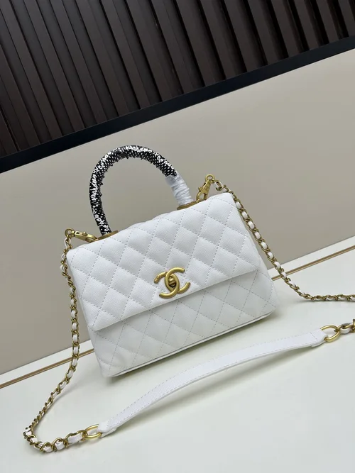 11 Chanel Top Handle Flap Bag Women Luxury Quilted Leather