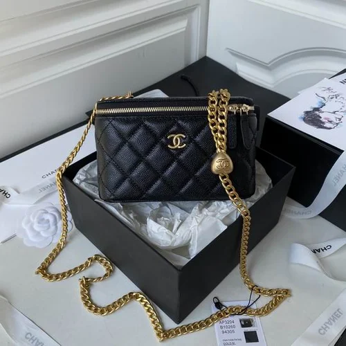 Chanel Original Beauty Cosmetic Bags Authentic Vanity Set