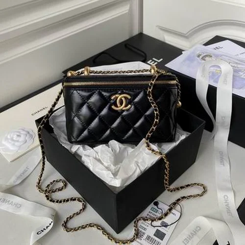 Chanel Original Beauty Cosmetic Bags Authentic Vanity Set